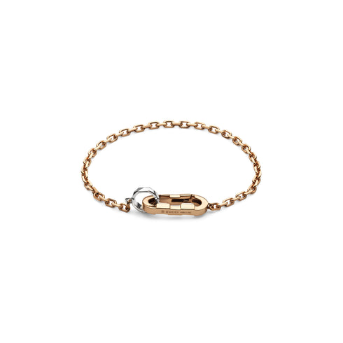 Link to love chain bracelet in pink gold and white gold YBA786693002